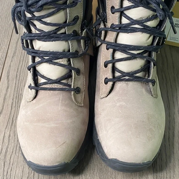 The North Face Men’s 9 Thermoball Zip Up Taupe Lace-Up Insulated Boots - Picture 5 of 14